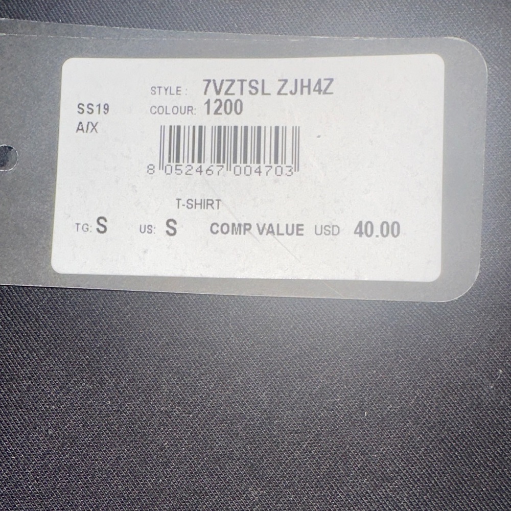 Armani Exchange Black and White Logo Tee - Picture 4 of 6